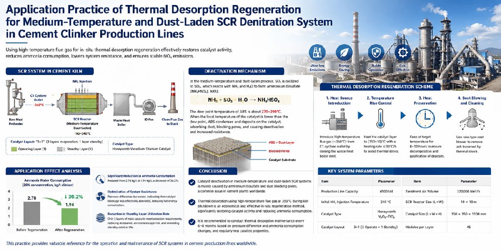 Práctica de aplicación de la regeneración por desorción térmica para el sistema de desnitrificación SCR de temperatura media y con polvo en líneas de producción de clínker de cemento.jpg