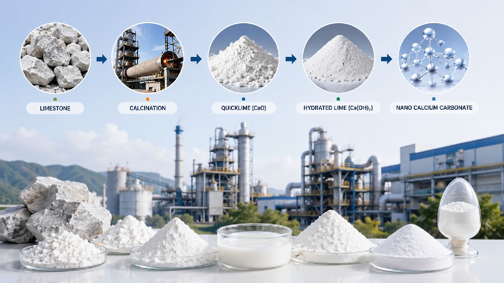 Productos de procesamiento de valor agregado de piedra caliza y tendencias del mercado global, desde cal viva hasta carbonato de calcio nano.jpg